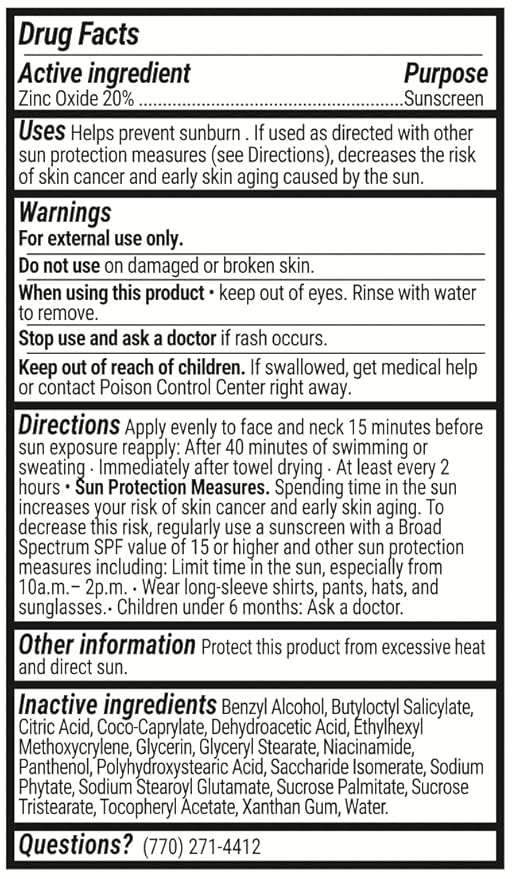 SolRX Pure Mineral SPF 50+ Sunscreen - 3.4oz Zinc Oxide Sunscreen with Vitamin E Reef Safe Daily Use for Face and Body