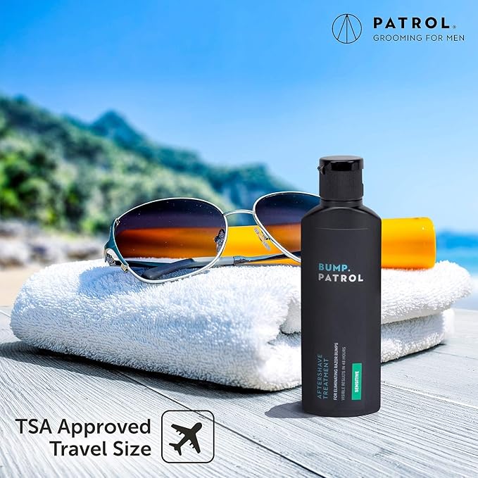 Bump Patrol Sensitive Strength Aftershave Formula - Gentle After Shave Solution Eliminates Razor Bumps and Ingrown Hairs - 2 Ounces 2 Pack