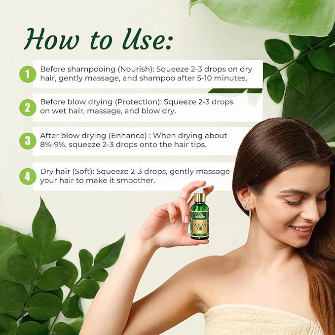 Herbishh Dark Coffee Hair Color Shampoo - 3-In-1 Magic Dye for Gray Hair 500 Ml + Essential Flower Hair Oil - Organic Formula for Dry Damaged Hair 60 ML