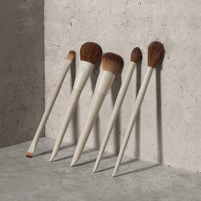 Morphe x Ariel Sunkissed Skin Duo - Makeup Brush Set Including A24 Signature Foundation &amp A58 Cream Contour Brushes - Professional Makeup Tools for Flawless Blending &amp Sculpting (2 Piece Set)