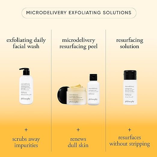 philosophy microdelivery vitamin c resurfacing peel kit - with lactic acid &amp sunflower seed oil - two-step treatment to smooth rough texture even skin tone and minimize the appearance of fine lin