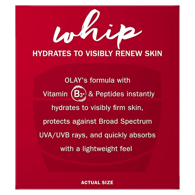Olay Regenerist Whip Face Moisturizer Cream with Sunscreen SPF 25 1.7 oz