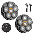 6 Blade Magnetic Replacement Shaving Heads for Bald Men Compatible with All 6D Magnetic Electric Razor (2 PCS VM-072)
