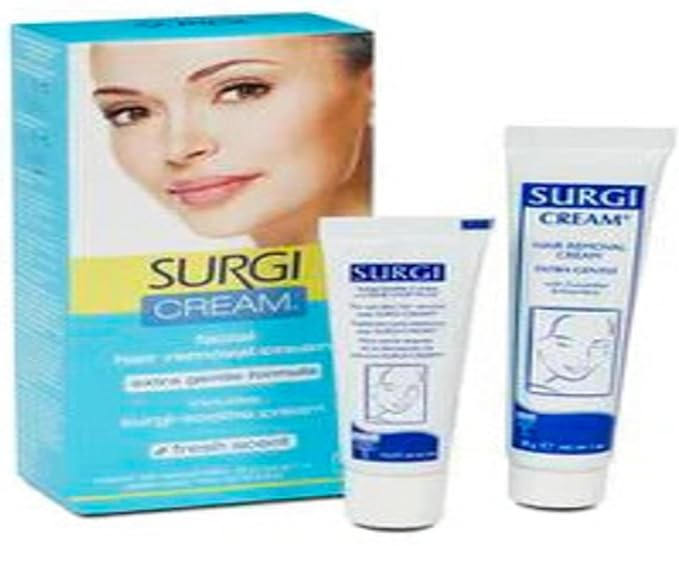 SURGI-CREAM Hair Remover For Face Extra Gentle Formula 1 oz (Pack of 12)
