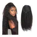 EARSHOT Hair Buns Hair Piece 1 Pack Curly Wavy Drawstring Ponytail Extension Brazilian Hairpin Ponytail Wig Natural Black Drawstring Ponytail Bun Hair Accessories For Girls (Color : 16inches)