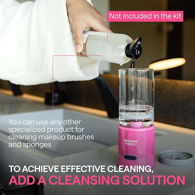 2-in-1 Electric Makeup Brush Cleaner Machine - Clean and Dry Makeup Brushes &amp Tools &amp Sponges Automatically - Makeup Brush Dryer &amp Makeup Brush Washer Combined