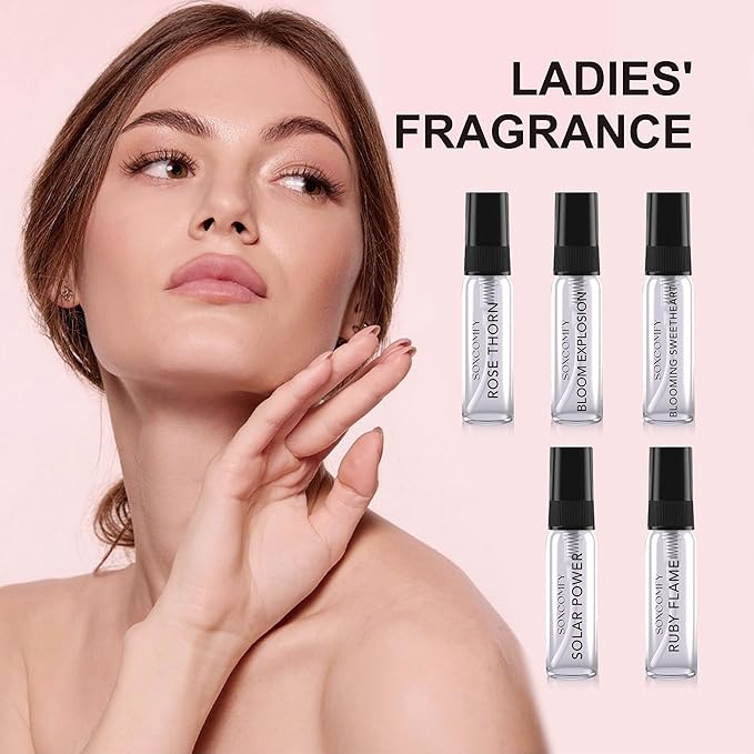 10 Scents Samples Mixed Men and Women Perfume Eau de Parfum Signature Long-Lasting Fragrance Date Night &amp Special Occasion Total 3.4 Fl Oz - 100ml