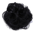 Hair Accessories 1 Pack Synthetic Donut Bun Messy Bun Hair Slices Curly Wavy Headbands Women Bun Wig Synthetic Wig Hair Extensions Hair Pieces For Women(Natural black)