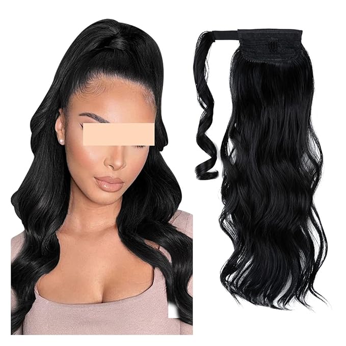 Hair Accessories Messy Curly Bun Extension Wig Wavy Ponytail Pompadour Ponytail Extension Cord Hair Extensions Curl Clips Synthetic Bun Hair Pieces For Women(0422inches)