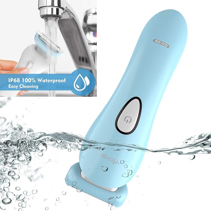 Electric Razor for Women Painless Lady Shaver Hair Remover for Womens Legs and Underarms Bikini Trimmer Wet and Dry Waterproof with LED Light