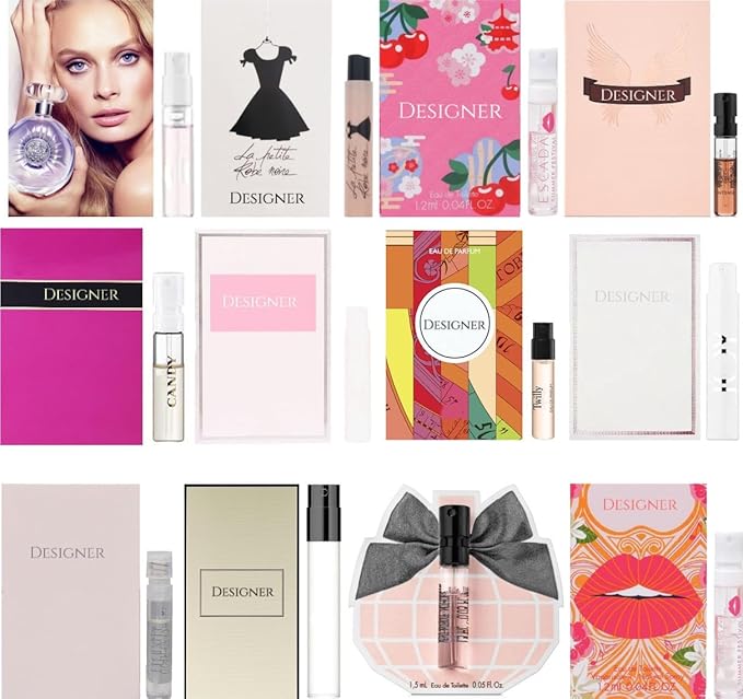 Women's Designer Perfume Sampler Lot Discovery Set x 15 Sample Vials - High End Fragrance Samples for Women 15 Piece Set