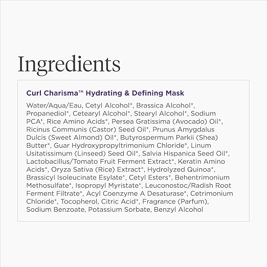 Briogeo Curl Charisma Rice Amino + Avocado Hydrating &amp Defining Mask Hair Mask for Wavy Curly and Coily Hair Deeply Nourishes and Defines Curl Pattern Protein-Free Vegan Cruelty-Free