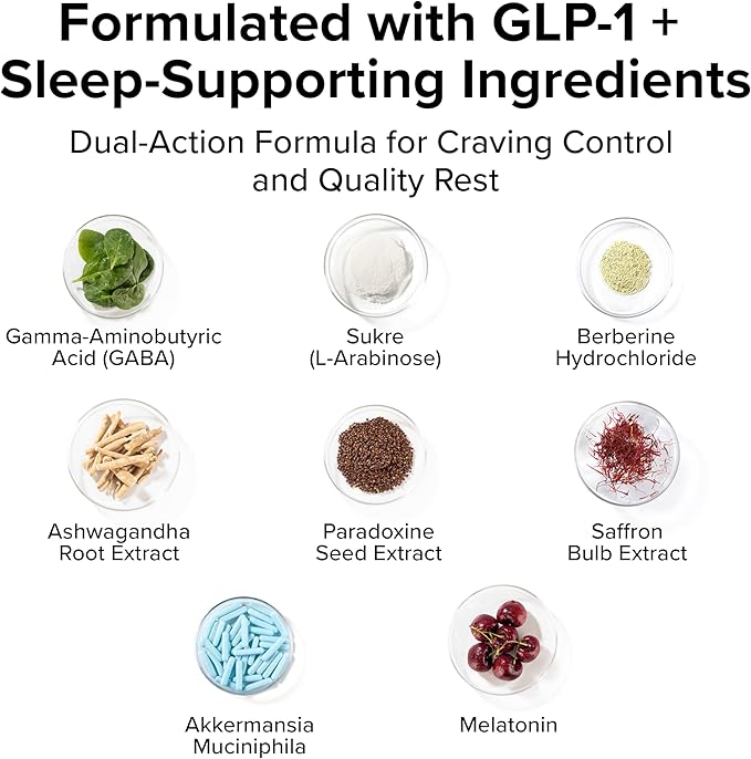 InnoSupps Night Shred??GLP-1 | Nighttime Metabolic + Sleep Support* | Akkermansia + Ashwagandha | 60 Capsules. 30 Servings.