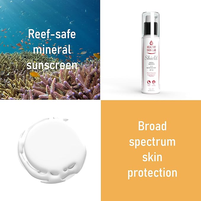 Healthy Skin Lab Shield Moisturizer &amp Mineral Sunscreen SPF 30 Broad Spectrum For Face &amp Body Zinc Oxide &amp Titanium Dioxide For Protecting &amp Hydrating Sensitive Skin Dermatologist