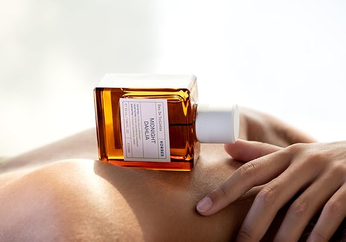 KORRES Eau de Toilette Midnight Dahlia Perfume for Women Floral Fruity Amber Fragrance with Lychee Peony Raspberry Cedarwood &amp Musk Clean Greek Scent 1.69 Fl Oz