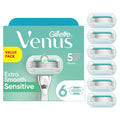 Gillette Venus Extra Smooth Sensitive Womens Razor Blade Refills 6 Count Designed for Women with Sensitive Skin Holiday Gifts for Women