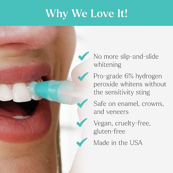GLO Science So Brilliant Teeth Whitening Gel Pods ? Safe Effective Tooth Whitener with Silicon Brush 6% Hydrogen Peroxide ? Designed for Sensitive Teeth ? Gingermint Flavor (2 Packs of 5)