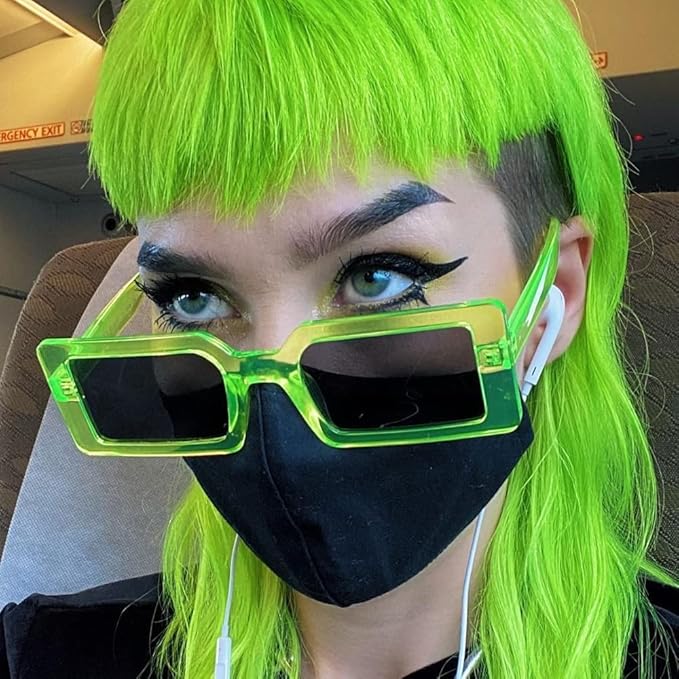 MANIC PANIC Classic Electric Lizard Semi Permanent Hair Color - Bright Neon Green Hair Dye for Women &amp Men That Lasts 4-6 Weeks - Vegan Ammonia &amp Cruelty-Free - Create &amp Mix Custom Shades