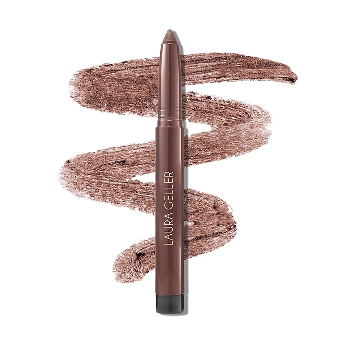 LAURA GELLER NEW YORK Kajal Longwear Kohl Eyeliner Pencil - Soft Slate Kohl - Caffeine and Vitamin E - Smooth &amp Blendable Liner - Built-In Sharpener