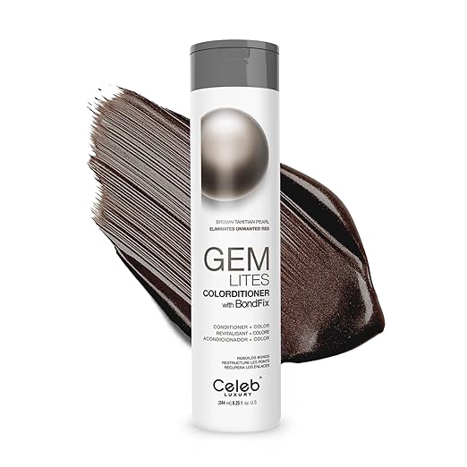 Celeb Luxury Color Depositing Conditioner - Color Refresher with Bondfix Bond Rebuilder Viral and Gem Lites Pairs with Colorwash