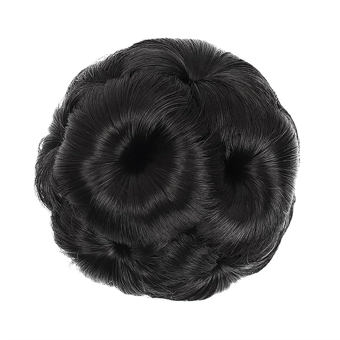 Hair Accessories 1 Pack Synthetic Bun Ponytail Bun Fancy Curly Hair Bun Claw Clip Ponytail Hair Extension Women Bun Wig Hair Pieces For Women(1pcs-03)