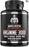Dr. Emil - L Arginine (3150mg) Highest Capsule Dose - Nitric Oxide Supplement for Vascularity Endurance and Heart Health (AAKG and HCL) - 90 Tablets