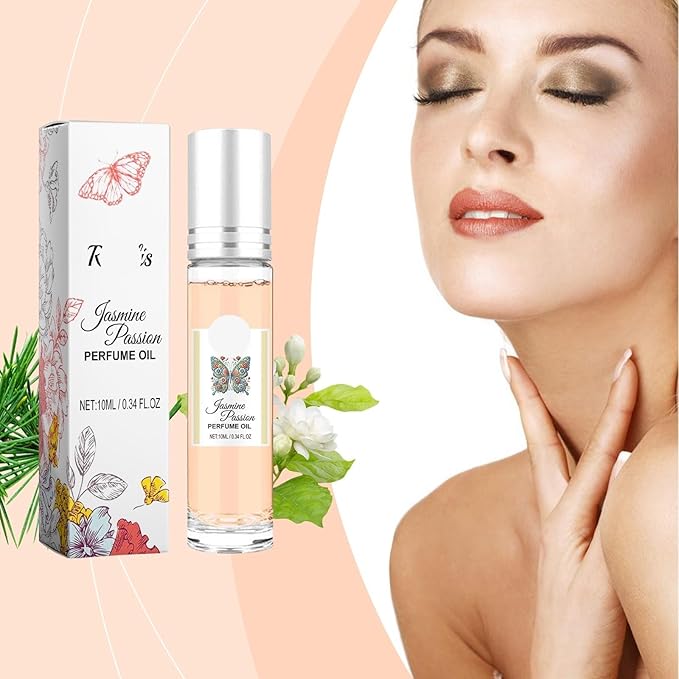 Roll-On Jasmine Perfume - Long-Lasting Portable Mini Fragrance For All-Day Allure(3PCS)