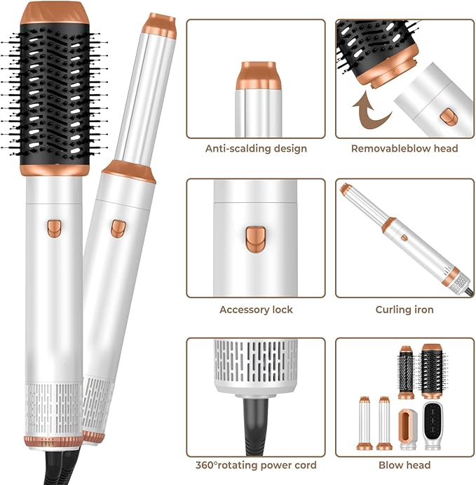 Hair Dryer Blow Dryer Set of 6