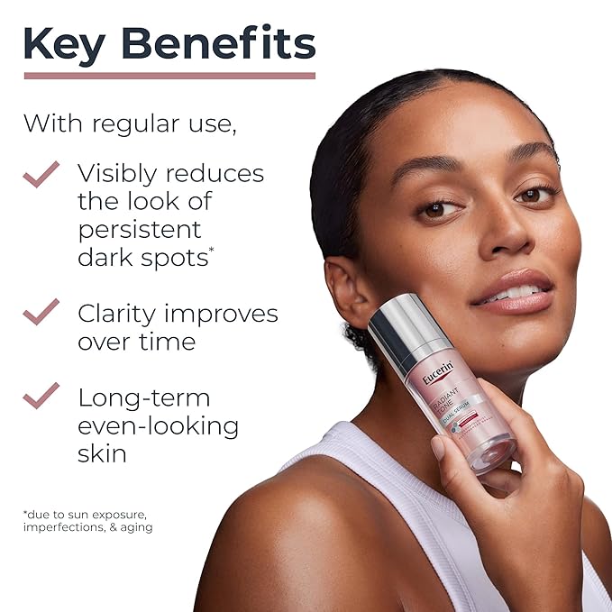 Eucerin Radiant Tone Dual Serum Dark Spot Corrector Dark Spot Serum with Thiamidol and Hyaluronic Acid Helps Visibly Reduce the Look of Dark Spots Holiday Gifts for Self Care 1 Fl Oz Bottle