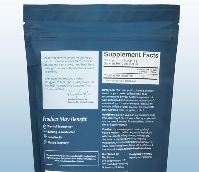 The 'Pause Life Creatine Powder Training Essential Pre Workout Gluten Free &amp Vegan Formula with Creavitalis Cognitive Endurance &amp Muscle Recovery Support for Men &amp Women Unflavored