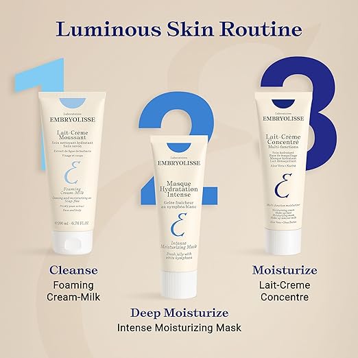 Embryolisse Intense Moisturizing Face Mask | Ultra-Hydrating Treatment with Hyaluronic Acid | Daily Skincare that Soothes Plumps &amp Provides a Long-lasting Hydration 1.7 Fl Oz