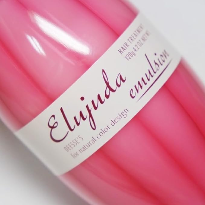 Mil-bon Elujuda Hair Emulsion 120g/4.2oz - Japanese Hair Treat-ment Care for Damaged Hair with Natural Extracts Moisturizing Baobab &amp Aqua Collagen Hair Products for Normal to Thick Stiff Hair