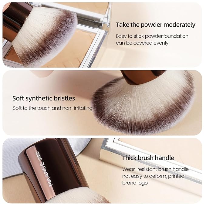 MAANGE 20 Pcs Makeup Brushes with Gift Box Double-End Multi-functional Makeup Brushes for Blending Liquid Powder Concealer Cream Blush BuffeCoffeeBrown
