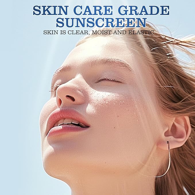 Sunscreen for Face UV Defense Hydro Calming Sunscreen SPF 50+ with Vitamin C Moisturizing Daily Protection for Sensitive Skin 1.7 Fl Oz