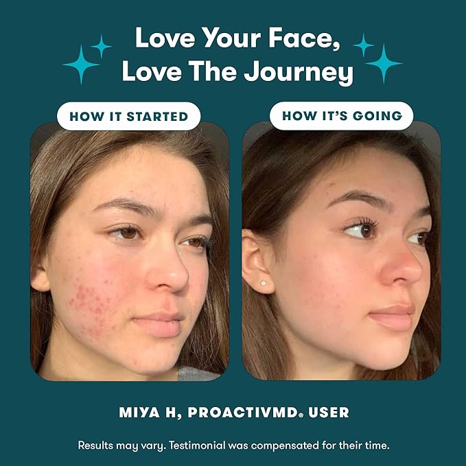 Proactiv MD 3-Step Routine Ultra-Gentle Face Cleanser 0.1% Adapalene Gel Treatment Ultra-Hydrating Moisturizer 30-Day Acne Treatment Kit