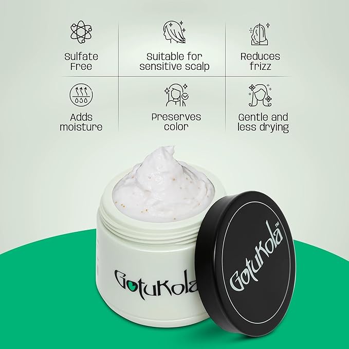 Gotukola Hair Masks Collection ? Keratin Mask 1-Minute Reviving Mask &amp Fragrance Variants for Damaged Dry &amp Color-Treated Hair (Green)
