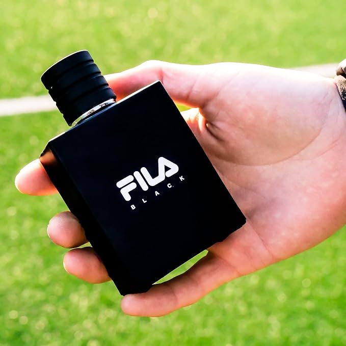 FILA Black - Invigorating and Spicy EDT and Body Spray for Men with Citrus Jasmine and Amber Notes - Cologne for Men with Long Lasting Scent - 2 pc