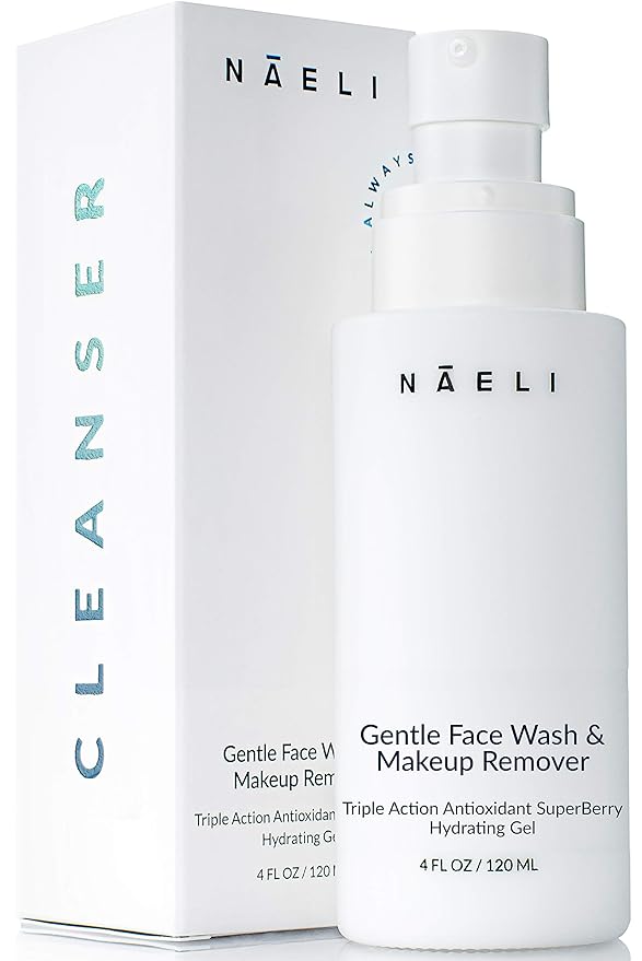 Gentle Face Cleanser - All Natural Anti Aging Vitamin C Face Wash for Sensitive &amp Dry Skin with Hyaluronic Acid &amp Antioxidants - Vegan &amp Cruelty Free 4 oz
