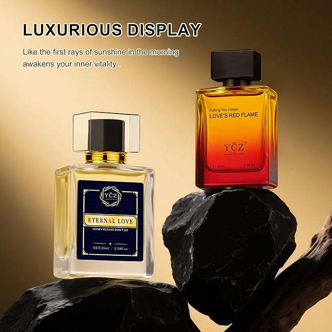 Ycz Cologne for Men Set 1.7oz(50ml) Bottled Borrowing Fire &amp Carnival Men Perfume Sophisticated Woody Rose Patchouli Highquality Long Lasting Perfume Sleek Bottle Design for Christmas Gifts Id