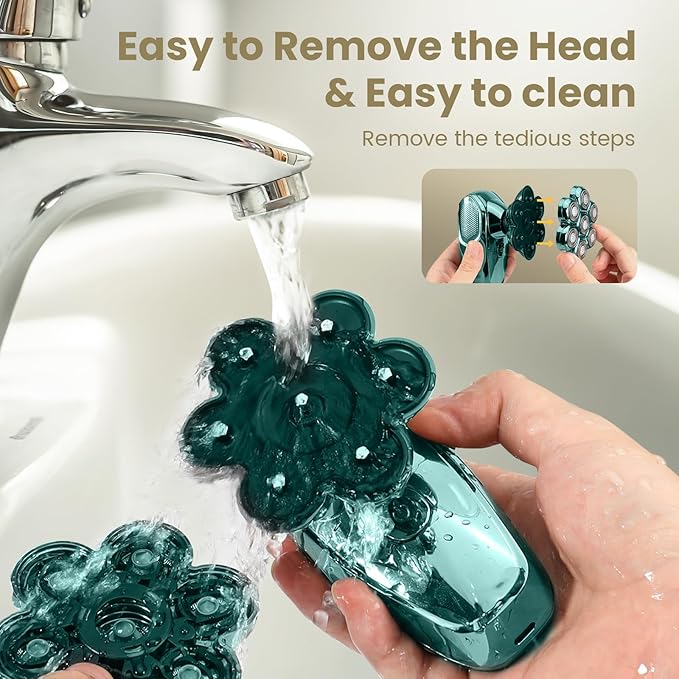 SHPAVVER Head Shavers for Bald Men: 7D Detachable Bald Shavers- IPX7 Waterproof Wet Dry Electric Razor for Balder-LED Display Type C Charger