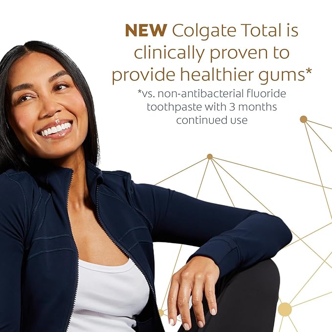 Colgate Total Whitening Toothpaste Freshens Breath Whitens Teeth and Provides Sensitivity Relief Mint Flavor 24 Pack