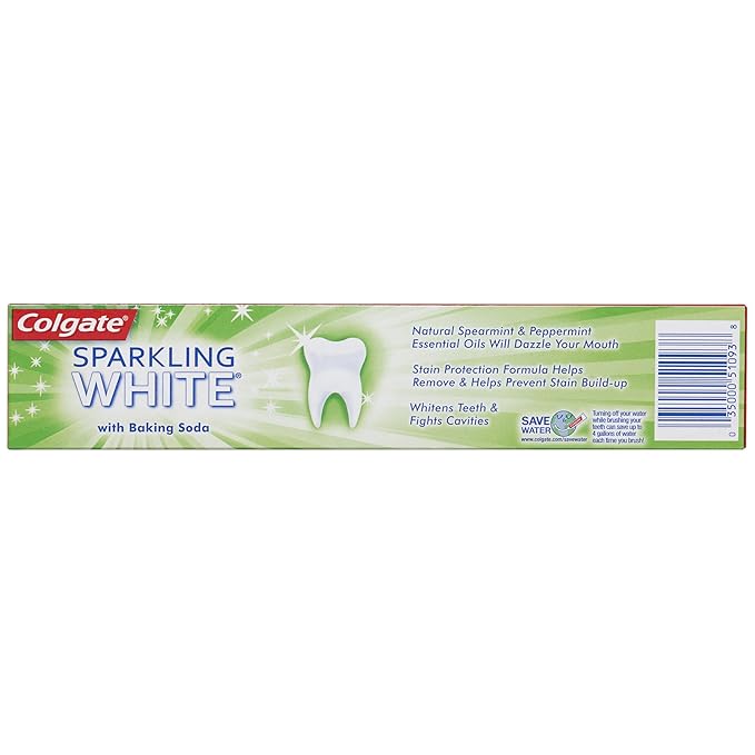 Colgate Sparkling White Whitening Toothpaste Mint - 6 ounce (6 Pack)