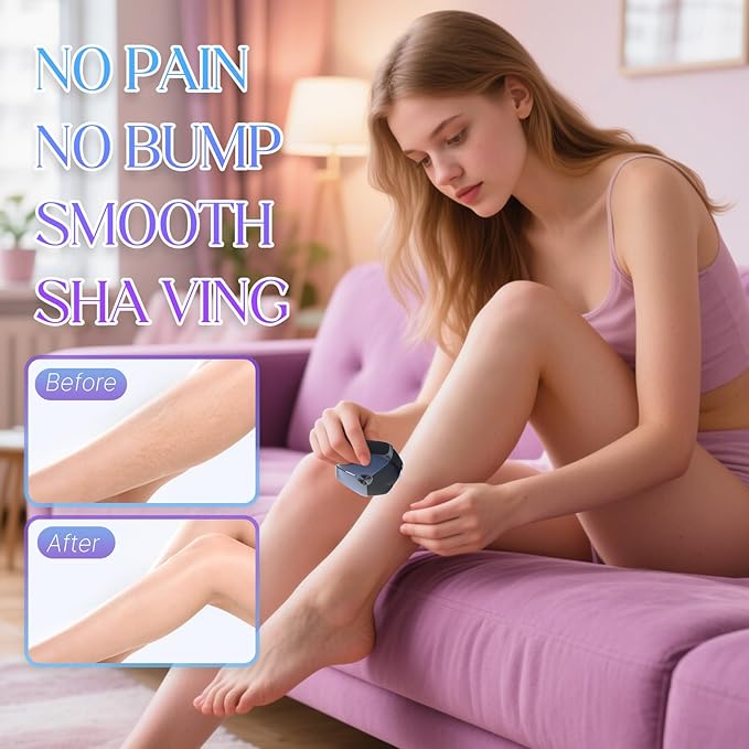 Electric Shavers for Women Womens Electric Leg Shaver Cordless Painless Facial Hair Removal for Arms and Underarms Bikini Trimmer Electronic Razors for Shaving Portable and Safe Wet and Dry Use