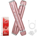 Bikini Trimmer for Women ? 2-in-1 Replaceable Women's Facial Razor Ceramic BladeIntimate Area Hair Remover Facial &amp Body Hair Remover