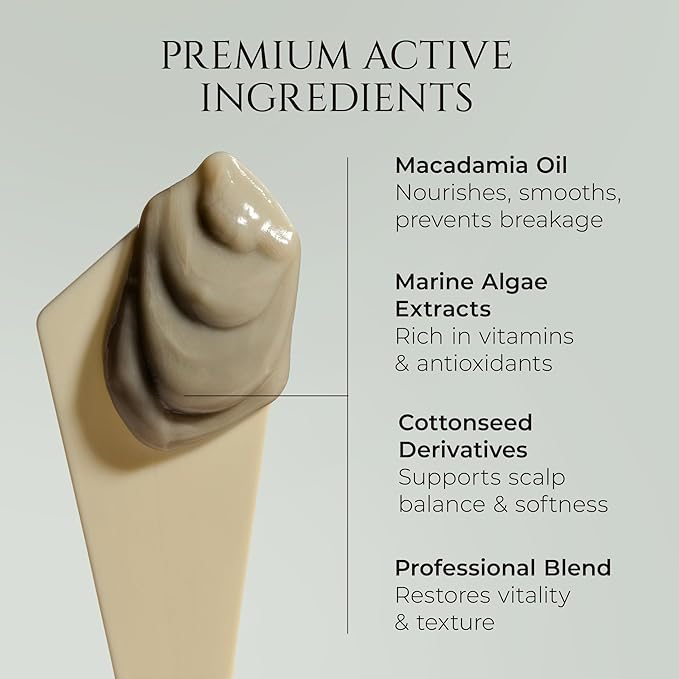 HADAT Hydro Spa Hair Treatment ? Professional Hair Mask for Deep Moisturizing Repair and Shine ? Macadamia Oil ? Salon Quality for Dry Damaged Color-Treated Hair ? Israeli Haircare 16.9 Fl Oz