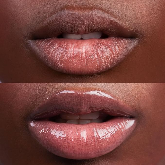 Kosas Wet Lip Oil Gloss - Hydrating Lip Plumping Treatment with Hyaluronic Acid &amp Peptides Non-Sticky Finish (Unbuttoned)