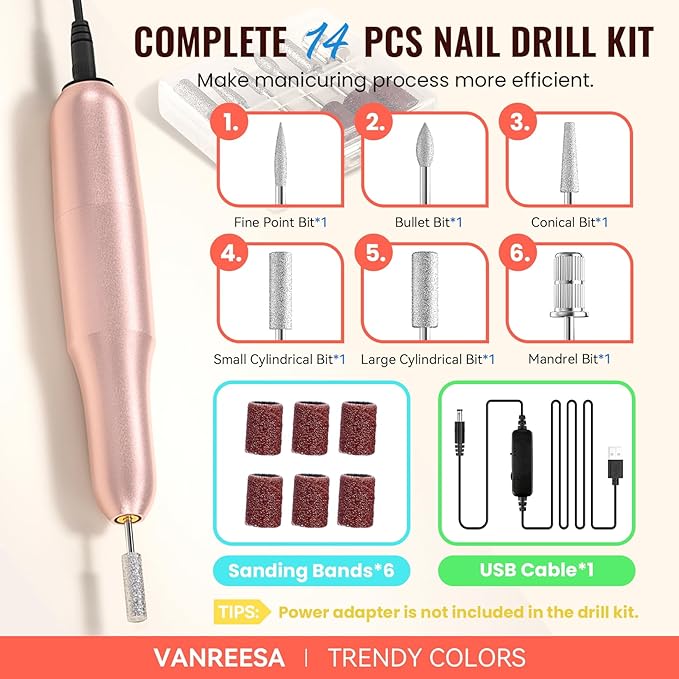 VANREESA Gel Nail Polish Kit with U V Light and Nail Drill Kit 65 Pcs Gel Polish Nail Set 35 All Season Colors Nail Polish Set Base Coat &amp 4 Effects Top Coat Complete Nail Kit Gifts for Women
