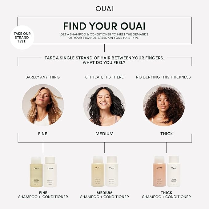 OUAI Thick Hair Mask - Treatment Masque with Almond Oil Olive Oil &amp Hydrolyzed Keratin to Restore Damaged Hair - Phthalate &amp Paraben Free Masque (3.4 Oz)