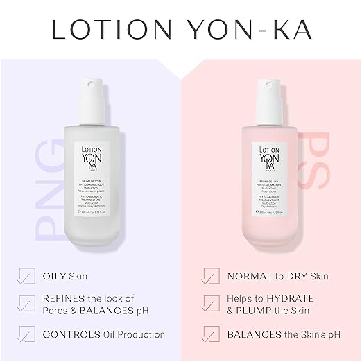 Yon-Ka Lotion PNG Toner | Refreshing Daily Face Mist with Botanical Essential Oils Aloe Vera &amp Rosemary | Hydrates Soothes &amp Mattifies | Alcohol-Free Toner for Normal to Oily Skin