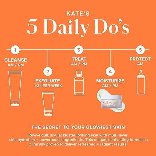 Kate Somerville ExfoliKate Glow Moisturizer ? Clinically Formulated Daily Face Cream Gently Exfoliates and Hydrates 1.7 Fl Oz